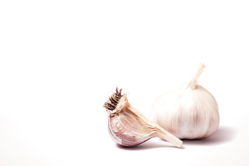 Spice for food. Garlic vegetable.