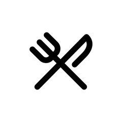 Cutlery vector icon isolated on background. Trendy sweet symbol. Pixel perfect. illustration EPS 10.