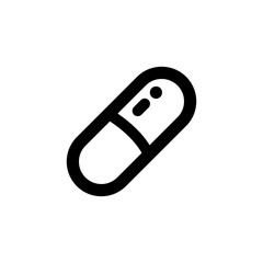 Pill vector icon isolated on background. Trendy sweet symbol. Pixel perfect. illustration EPS 10.