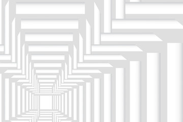 Abstract vector of white pattern space consisting of regular squares. Can be used as a template, banner, background, etc.