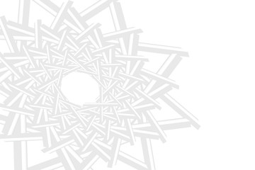 Abstract of white pattern space forming a multiple star in the left part of the vector. The right part is the place for your text.. Can be used as a template, banner, background, etc.
