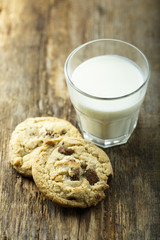 Homemade chocolate chip cookies