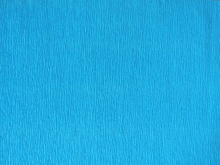 Bright blue crepe paper vertical lines background - obrazy, fototapety, plakaty