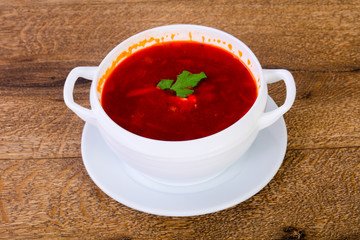 Russian cabbage soup - Borsht