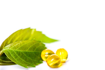 Medicine herb. Herbal pills