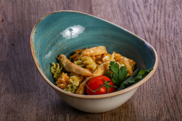 Pasta with chicken