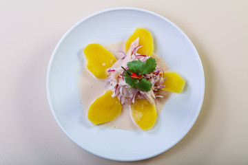 Ceviche with pollock