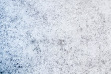 Beautiful fresh white snow on the ground after snow fallen.image for use to background, backdrop and greeting card.