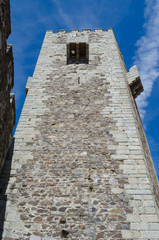 Torre de homenaje del Castillo de Sabugal, conocido como el de las cinco quinas. Distrito de...