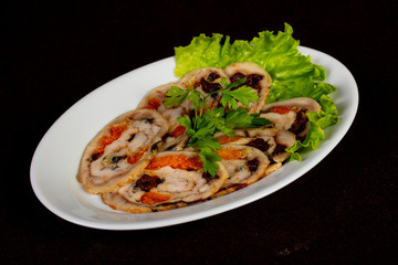 Stuffed chicken roll
