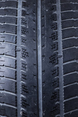 Fototapeta premium Old, used tyres