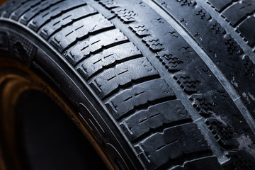 Old, used tyres