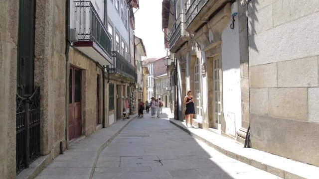 TOURISTS IN GUIMARAES (PORTUGAL)