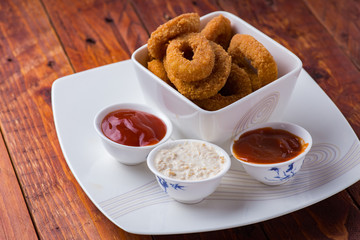 Fried squid rings