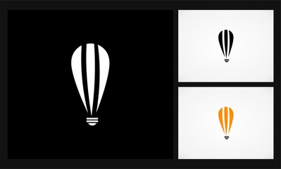 abstract lamp icon logo