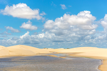 Amazing scenario at Lençóis Maranhenses National Park, which receives as many as 60,000 visitors a year