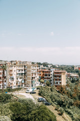 Obraz premium Beautiful streets and courtyards of Naples, historical sites and sculptures of the city. The monuments and architecture of ancient Italy. panorama of the city, species and tourist places.