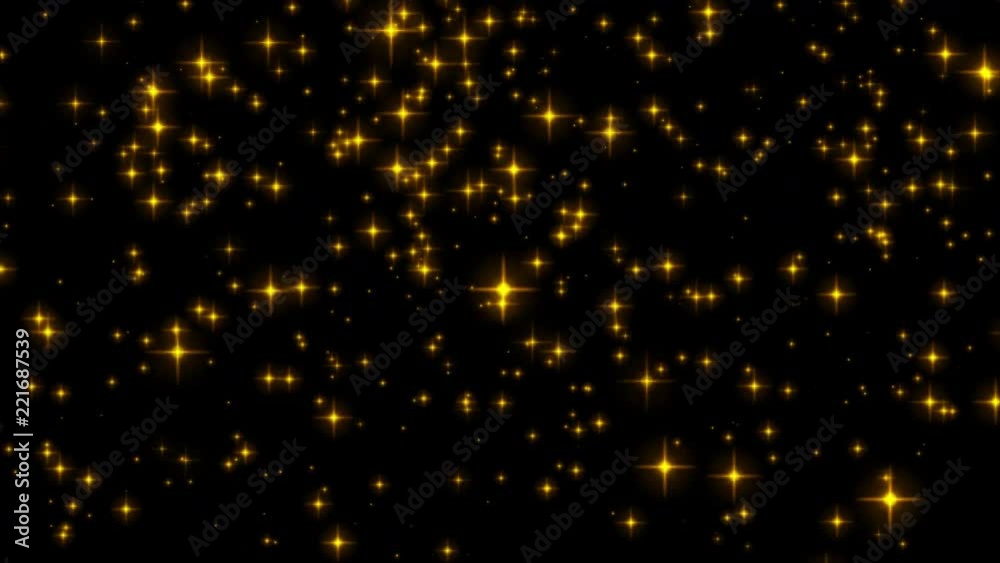 Aufkleber star glow flickering moving particle graphic animation background