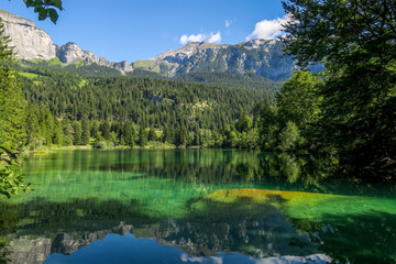 Hike to the Crestasee in Obersaxen, Graubünden (Switzerland)