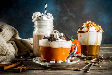 Autumn winter warm drinks
