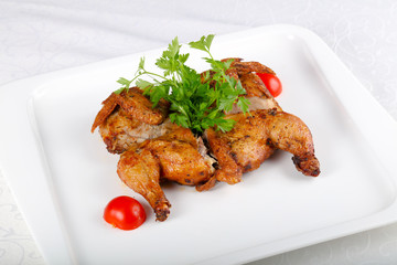 Roasted chicken