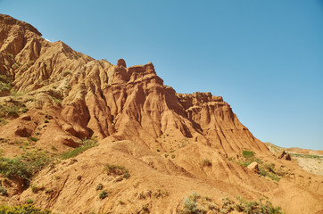 Fototapeta premium Fairy Tale Canyon, Kyrgyzstan.