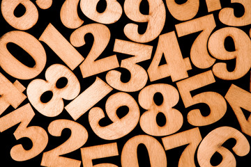 Background of numbers. from zero to nine. Background with numbers. Numbers texture
