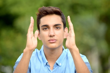 Latino Boy And Small