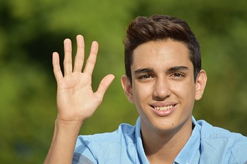 Colombian Boy Counting