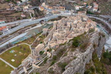 Vue d'Entreveau dans les Alpes Maritimes