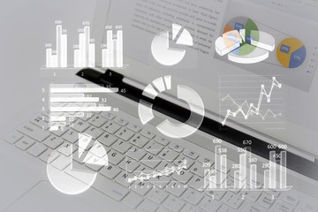 Fototapeta premium ビジネスイメージ グラフ