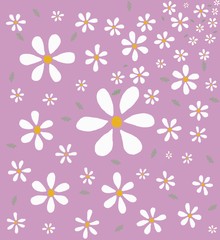 Flower pattern and vintage background wallpaper.
