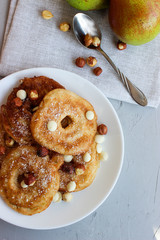 Fried pear donuts