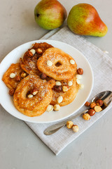 Fried pear donuts