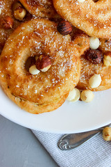 Fried pear donuts
