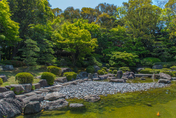 Obraz na płótnie Canvas A typical Japanese Garden