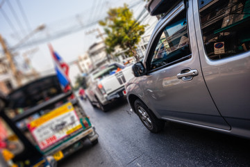 Busy street in Thailand