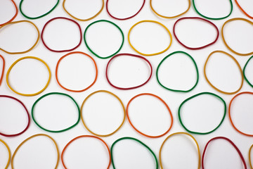 Colorful Rubber Bands  in pattern