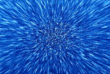 Fototapeta premium Shiny blue abstract christmas background. Blue glitter.