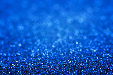 Naklejka na ściany i meble Shiny blue abstract christmas background. Blue glitter.