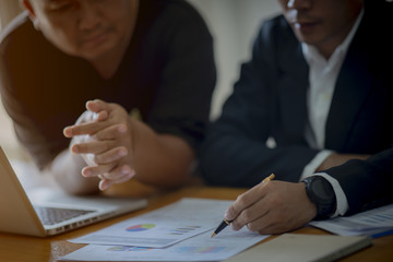 Obraz premium Brainstorming Business Working Report Concept,