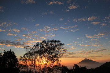 the beauty of the sunrise