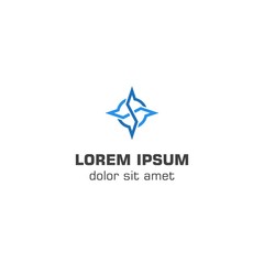 Compass logo template