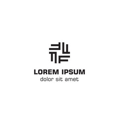 Letter F abstract logo icon