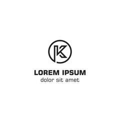 letter K logo template