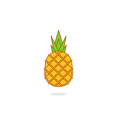 Pineapple fruit icon illustration