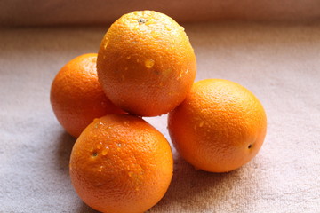 ripe juicy oranges
