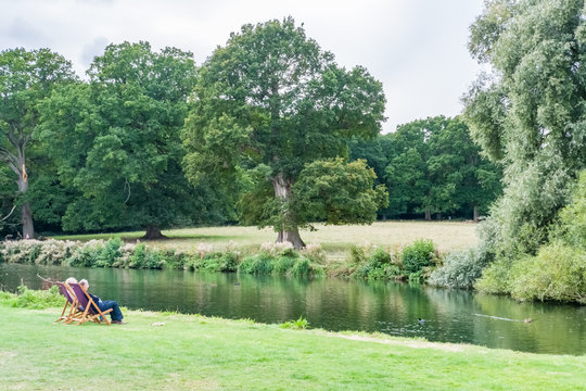 People relaxing