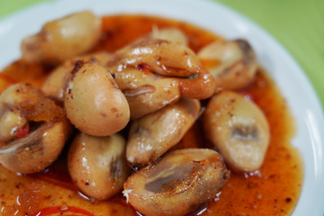 Salacca with sweet  fish sauce
