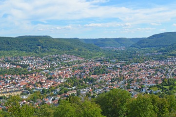 Fototapeta na wymiar Panorama Pfullingen